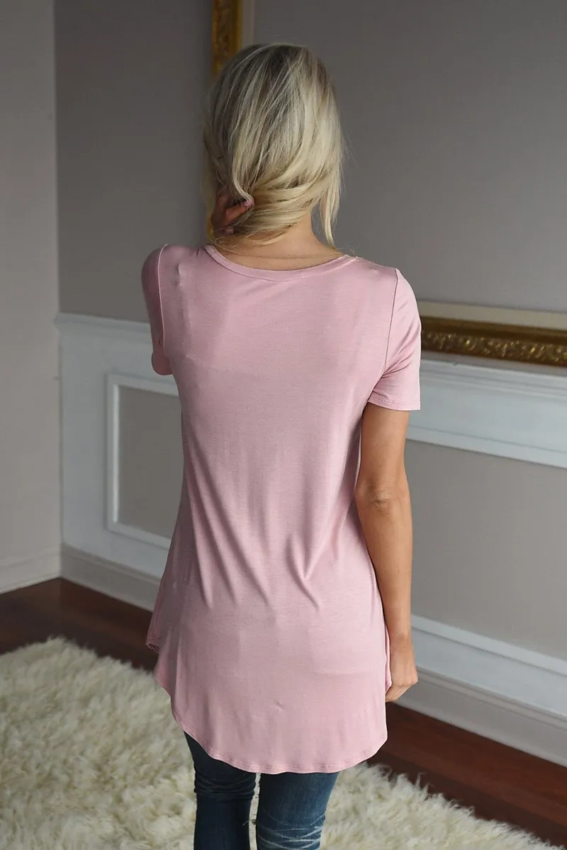 Essential Peach Top ~ Short Sleeve