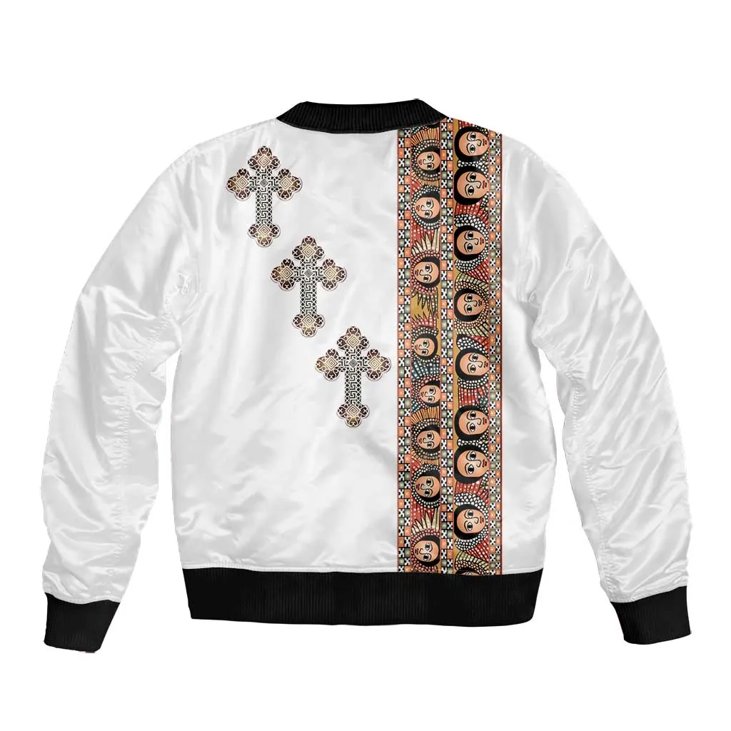 Ethiopia Angels Tilet With Cross Bomber Jacket LT15