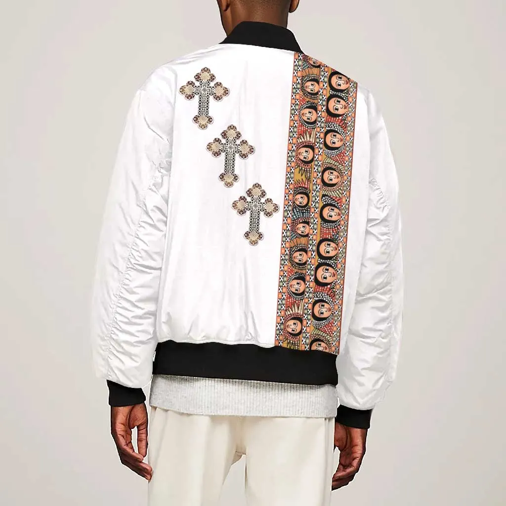 Ethiopia Angels Tilet With Cross Bomber Jacket LT15