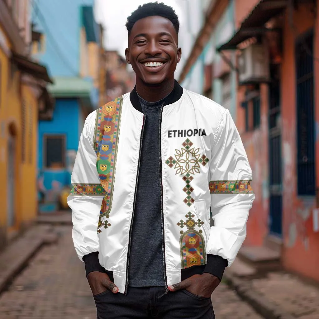 Ethiopia Saba Kemis Bomber Jacket Lion Of Judah LT15