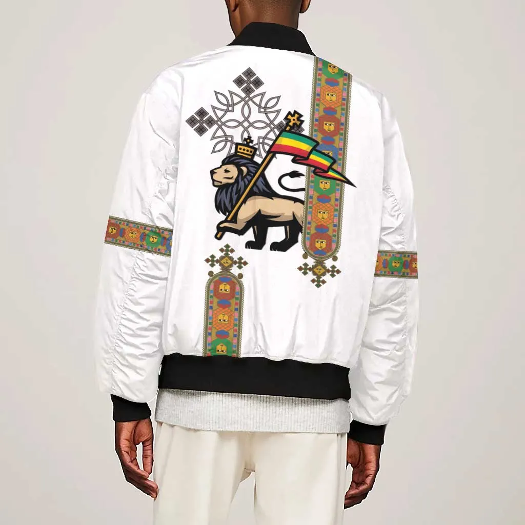 Ethiopia Saba Kemis Bomber Jacket Lion Of Judah LT15