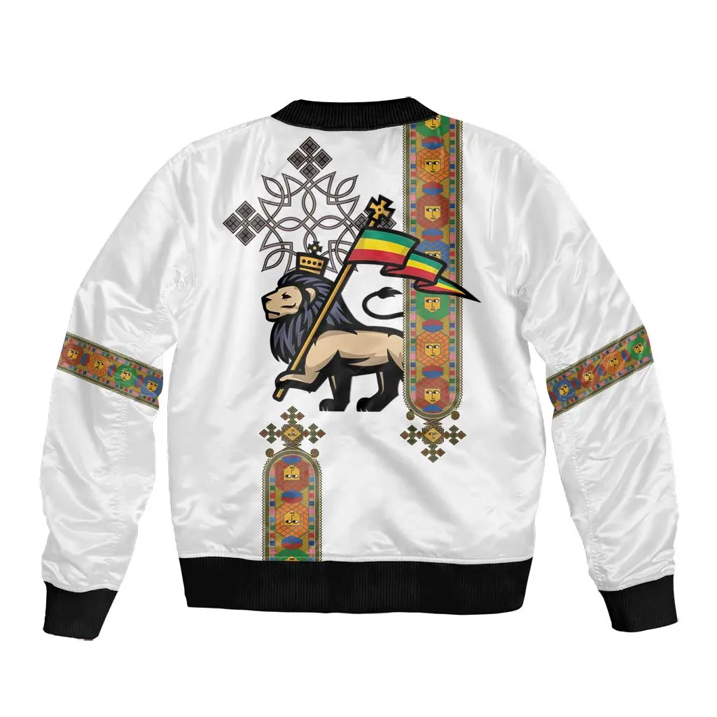 Ethiopia Saba Kemis Bomber Jacket Lion Of Judah LT15