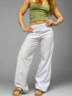 Eyelet Pants