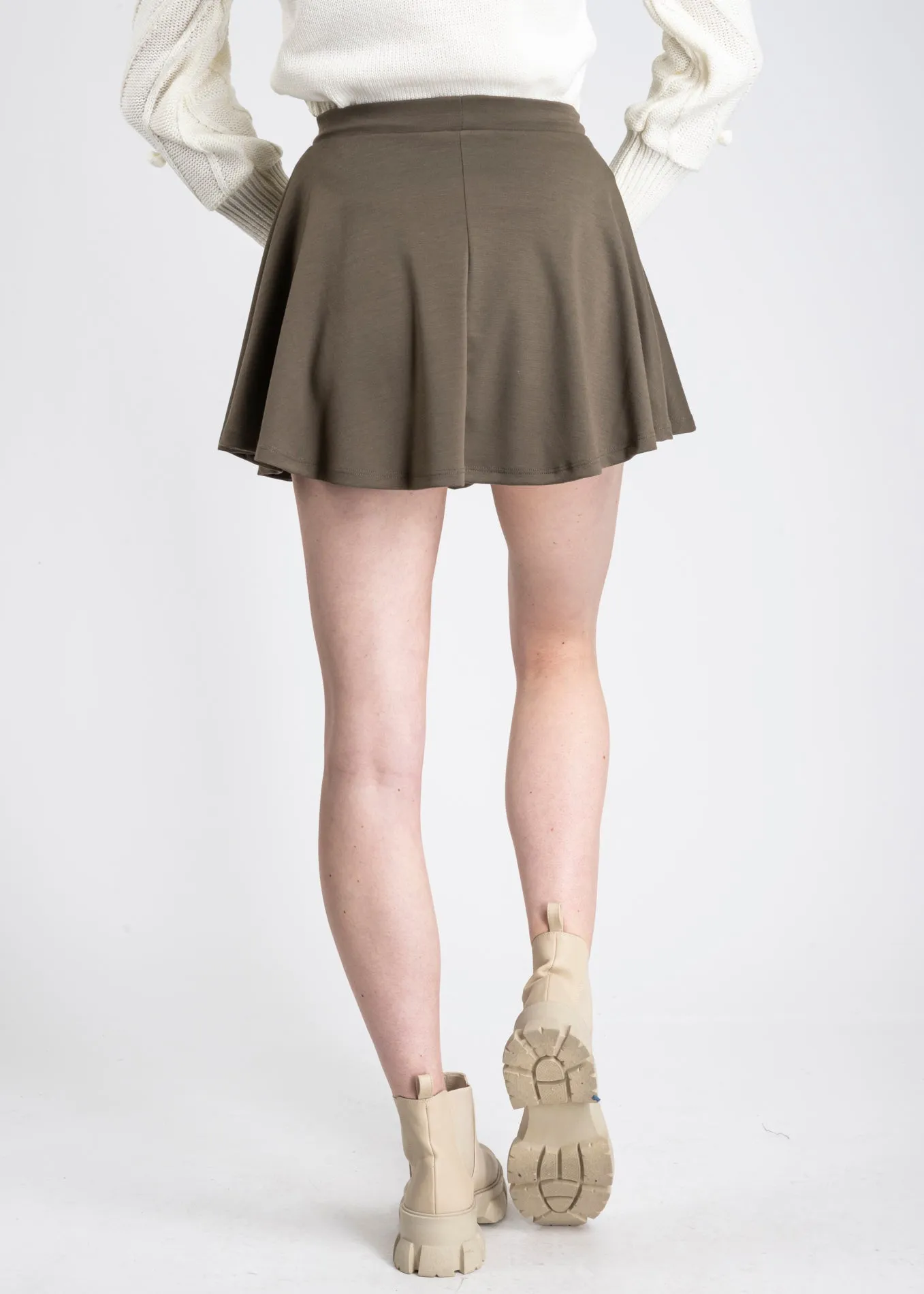 Falda mini skater circular
