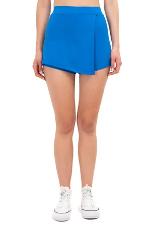 Falda Short Liso Asimétrico