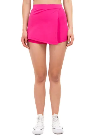 Falda Short Liso Asimétrico