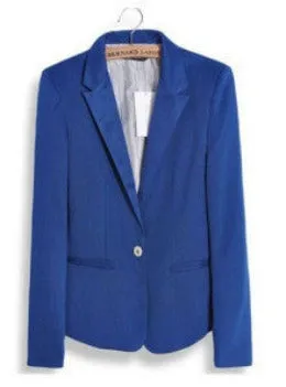 Fashion Jacket Blazer Women Suit Foldable Long Sleeves Lapel Coat Lined With Striped Single Button Vogue Blazers XL