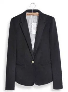 Fashion Jacket Blazer Women Suit Foldable Long Sleeves Lapel Coat Lined With Striped Single Button Vogue Blazers XL