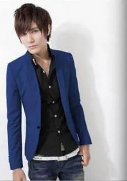 Fashion Men suit Slim Fit blazer coat jackets Shirt Stylish Cotton Solid 8 Colors