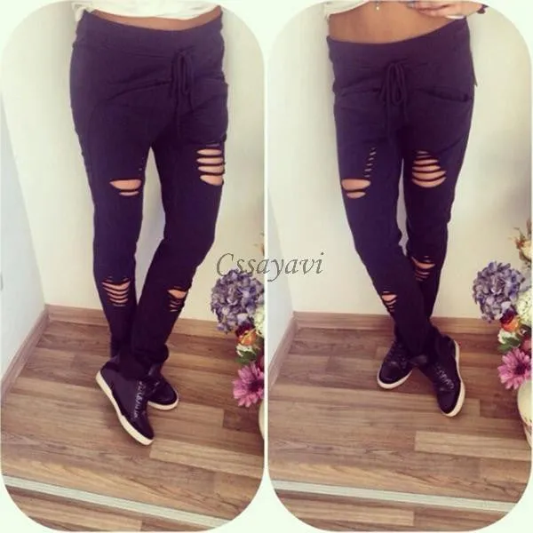 Fashion women Sweatpants S-XL Plus Size Flower Printed Womens Harem Pants Nineth Capris Casual Trousers