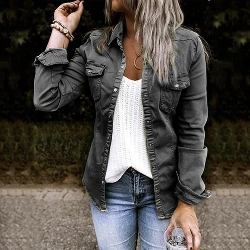 Fashionable denim jacket - High-quality craftsmanship for durability