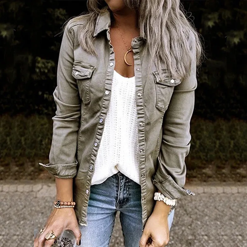 Fashionable denim jacket - High-quality craftsmanship for durability