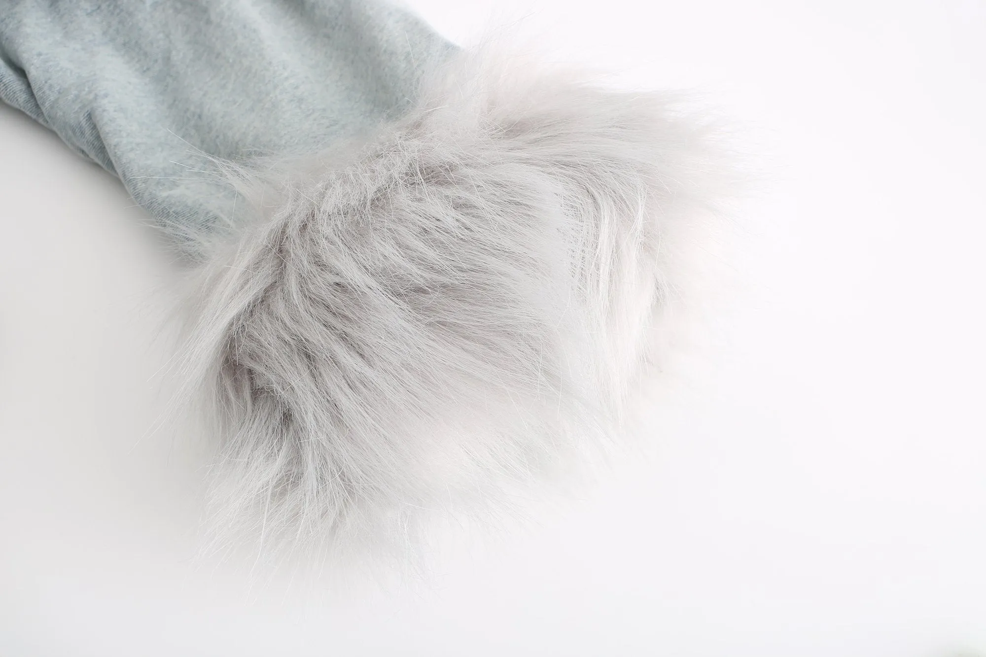 Fauxy Fur Denim Jacket