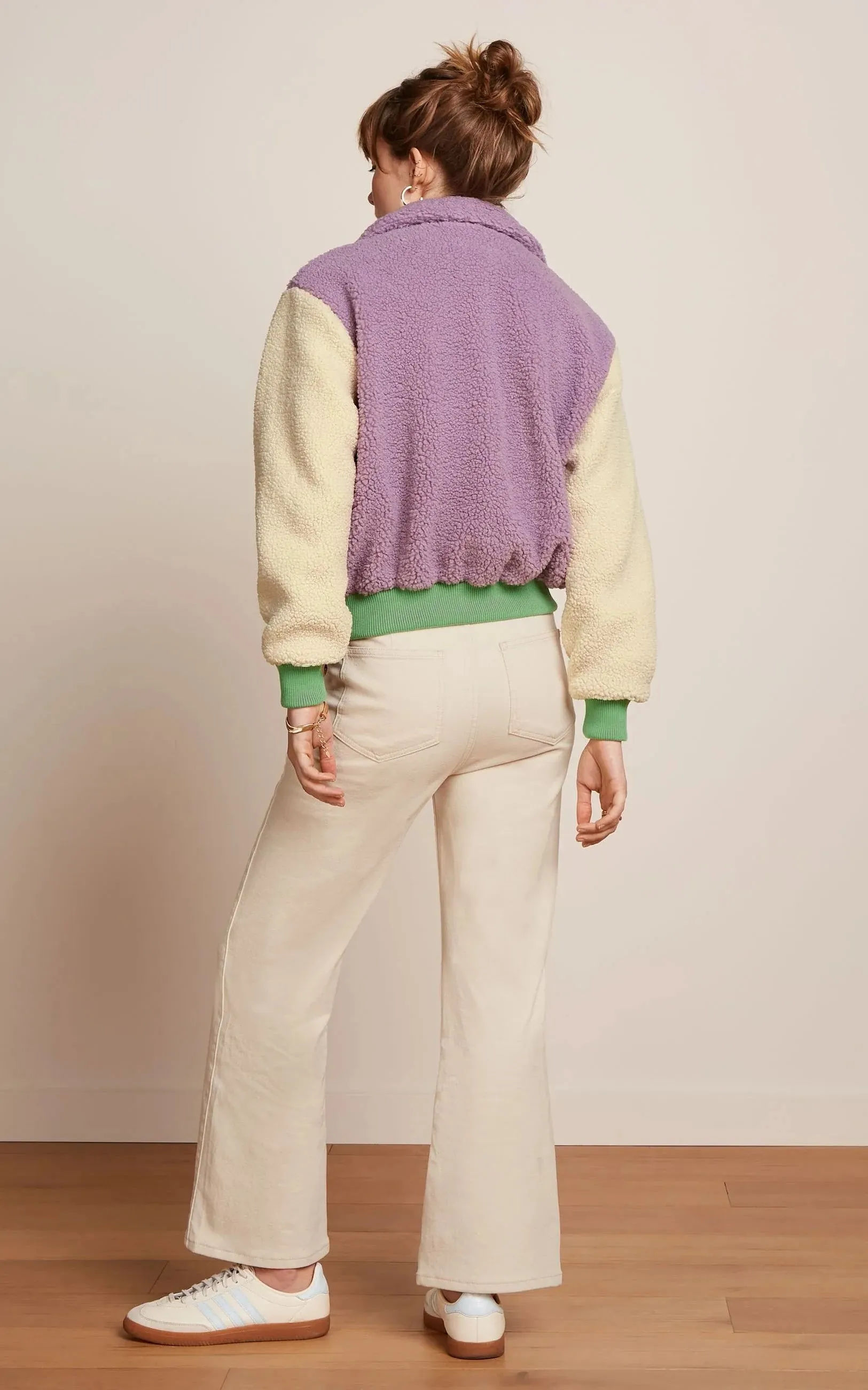 Fay Jacket Teddy Sheer Lilac