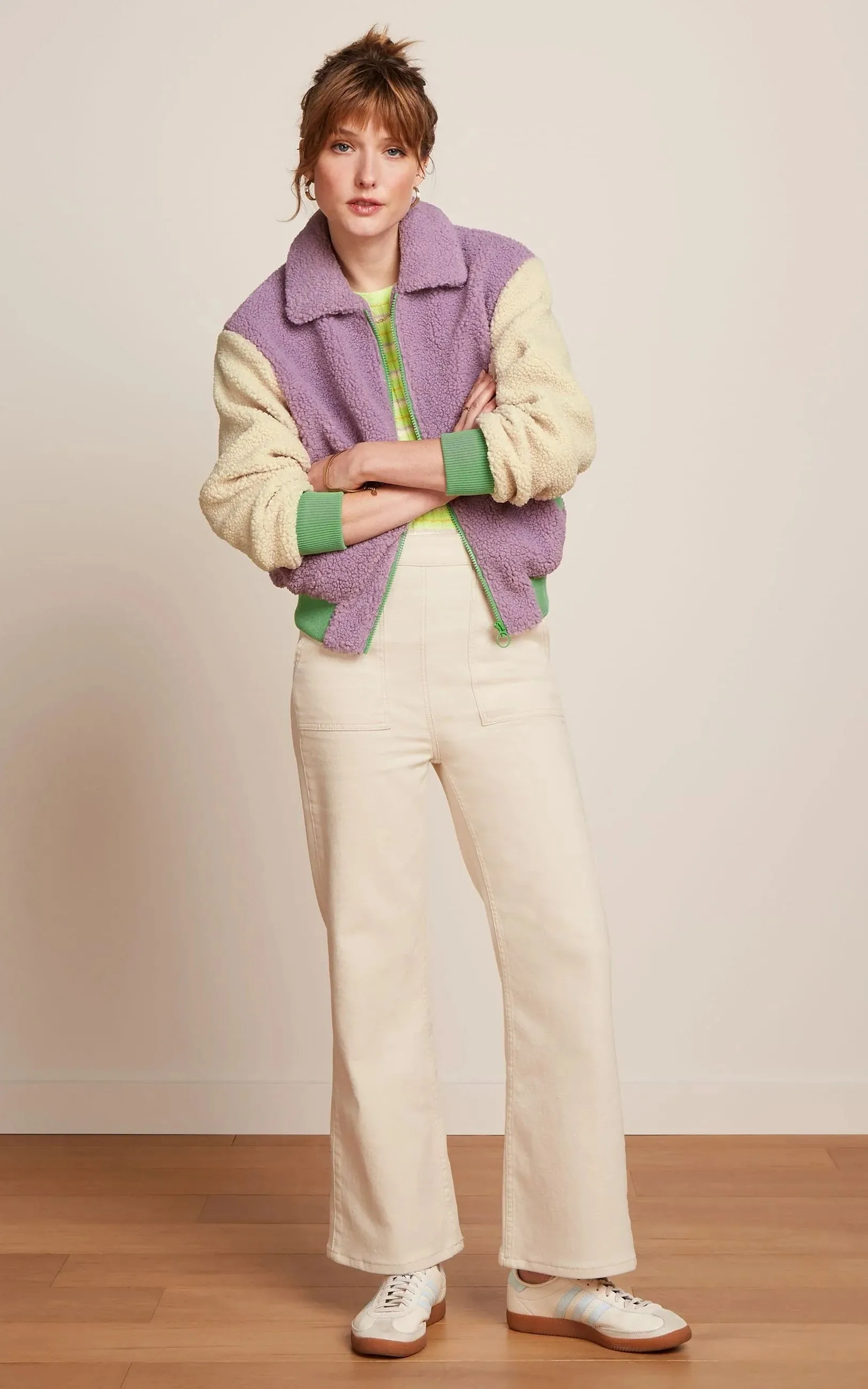 Fay Jacket Teddy Sheer Lilac