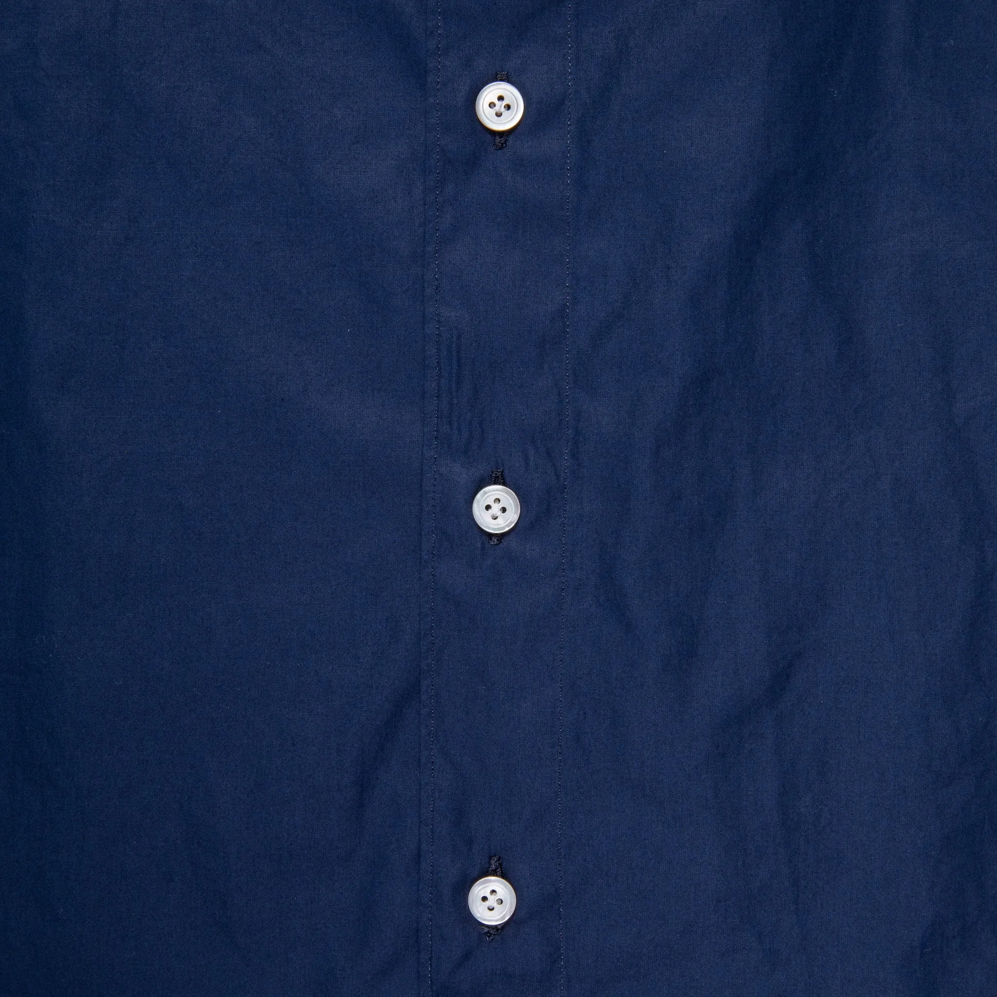 Finamore Tokyo Shirt Sergio Collar Poplin navy