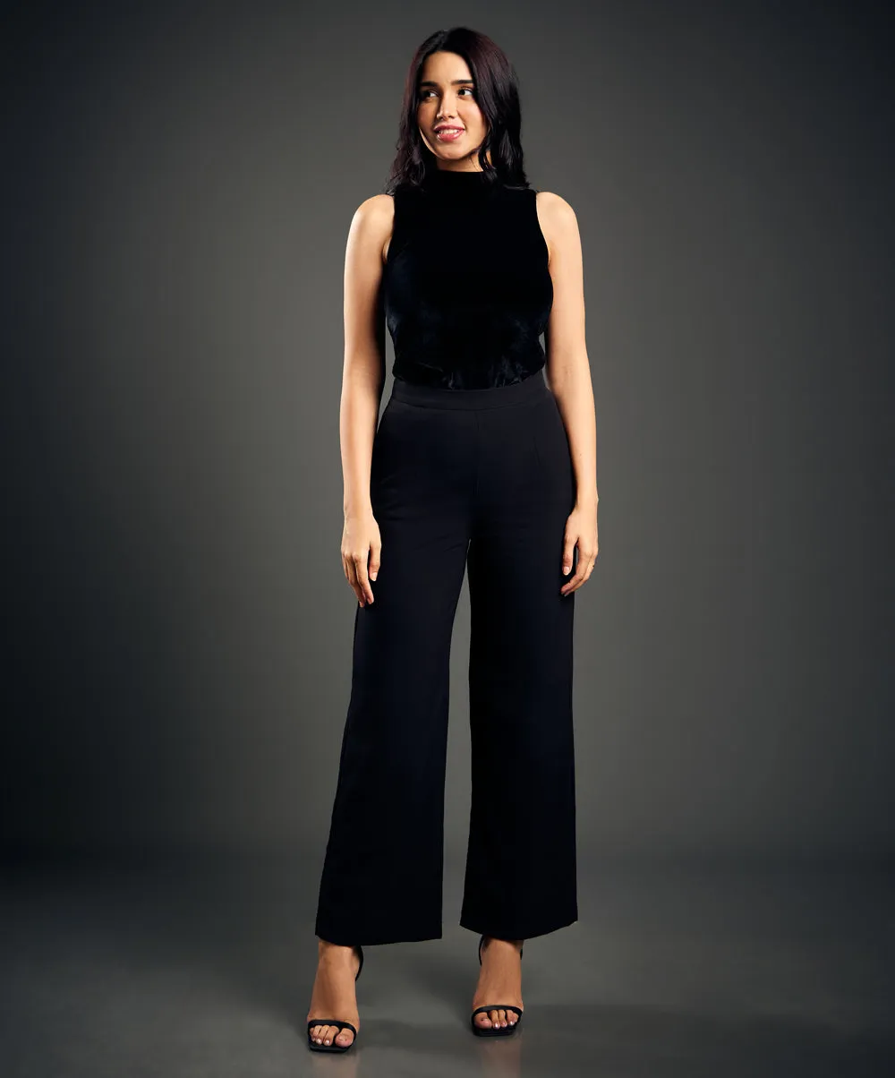 Flared Out Formal Black Pant