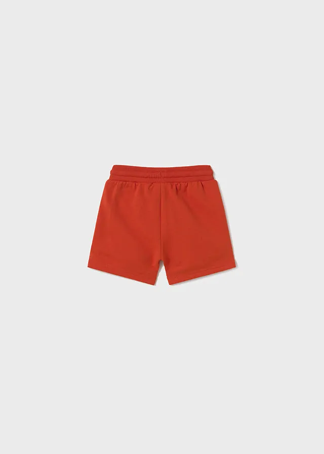 Fleece Shorts, Red, 621