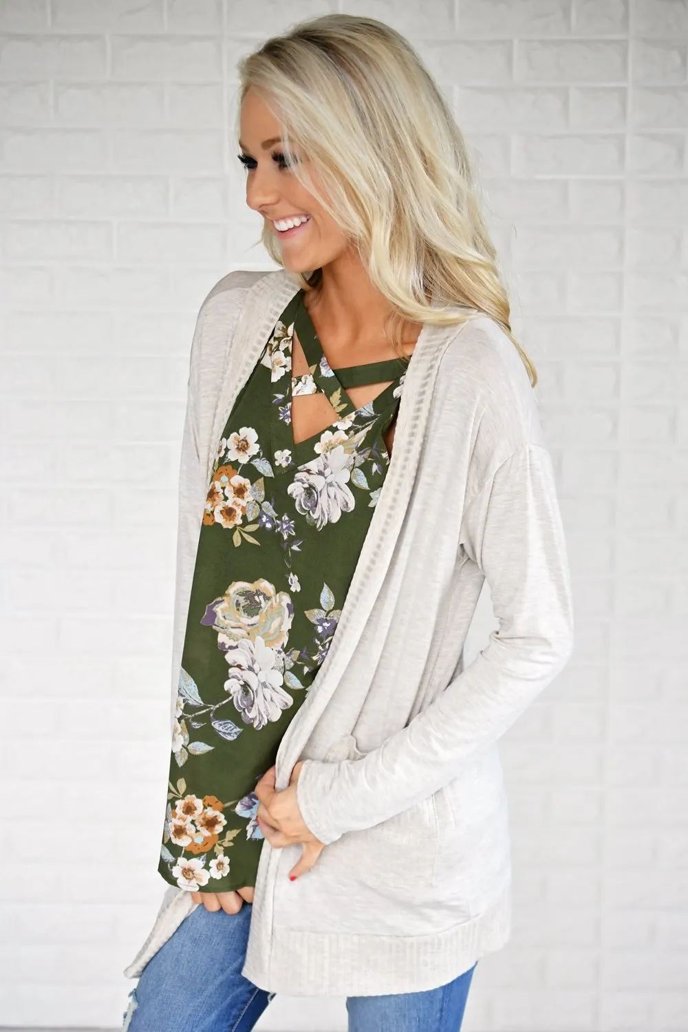 Flirting in Floral Tank Top
