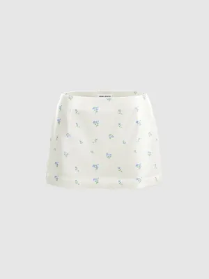 Floral Mini Skirts
