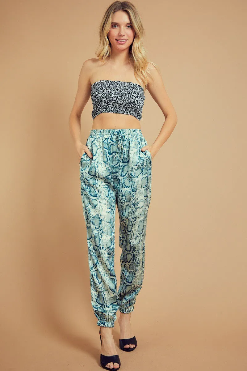 FSP7494-STK Snake Print Jogger Pants 6PK UNIT PRICE: $9.50