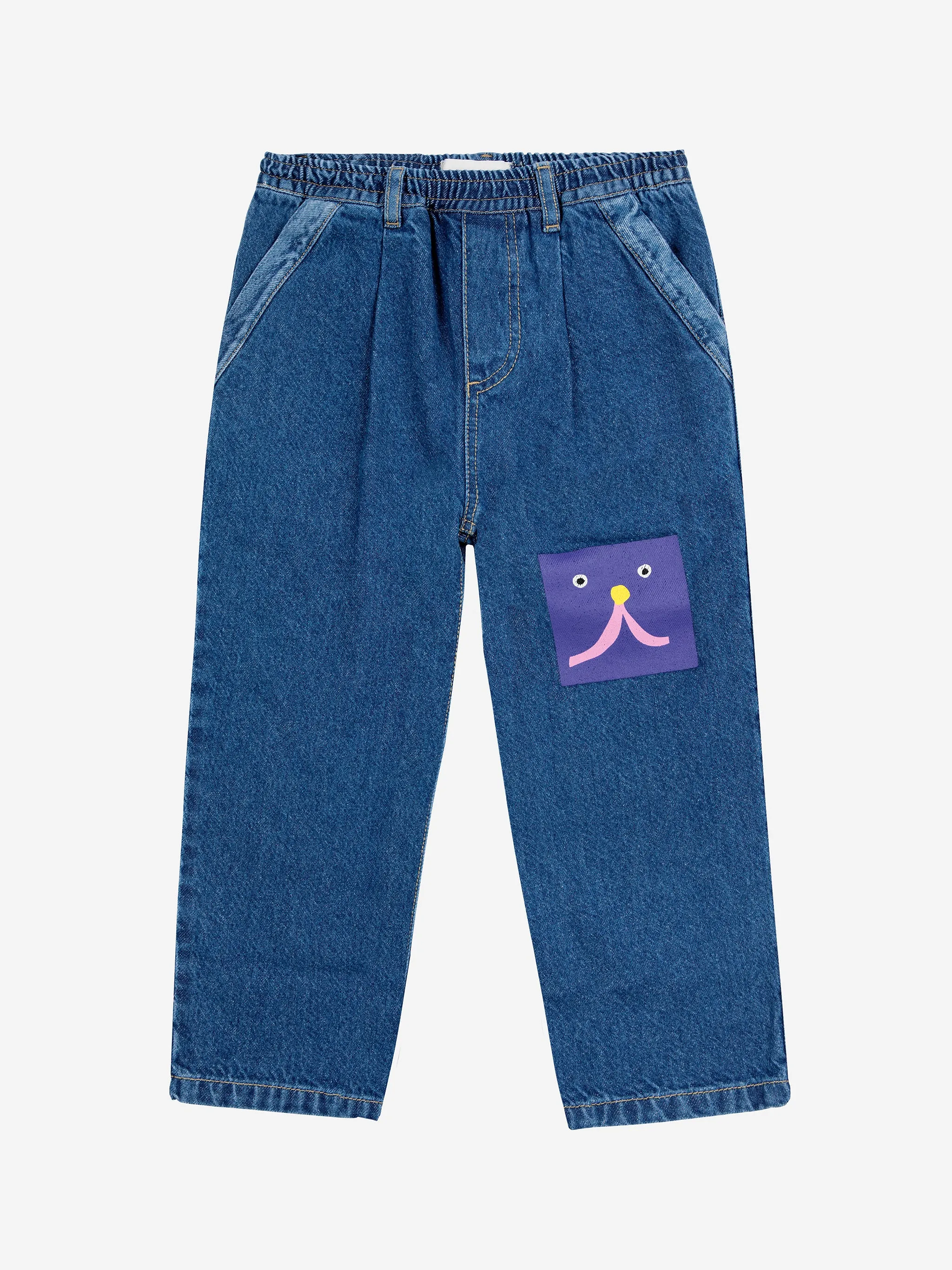 Funny Face denim jogger pants, Blue