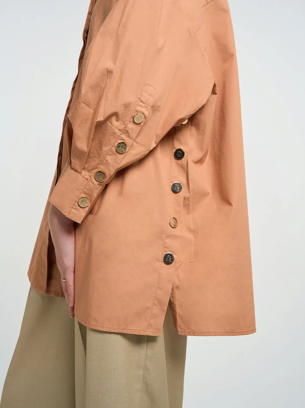 GALE EMBROIDERY TOP BUTTERSCOTCH