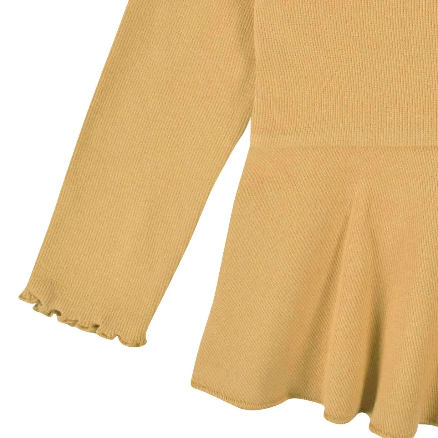 Gerber 2-Pack Toddler Girls Yellow Floral Peplum Tops (2-5t)
