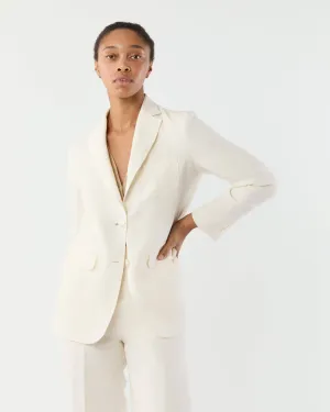 Ghost Blazer in White Linen