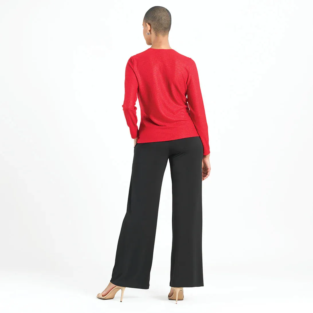 Glimmer Speck V-Neck Tie Top