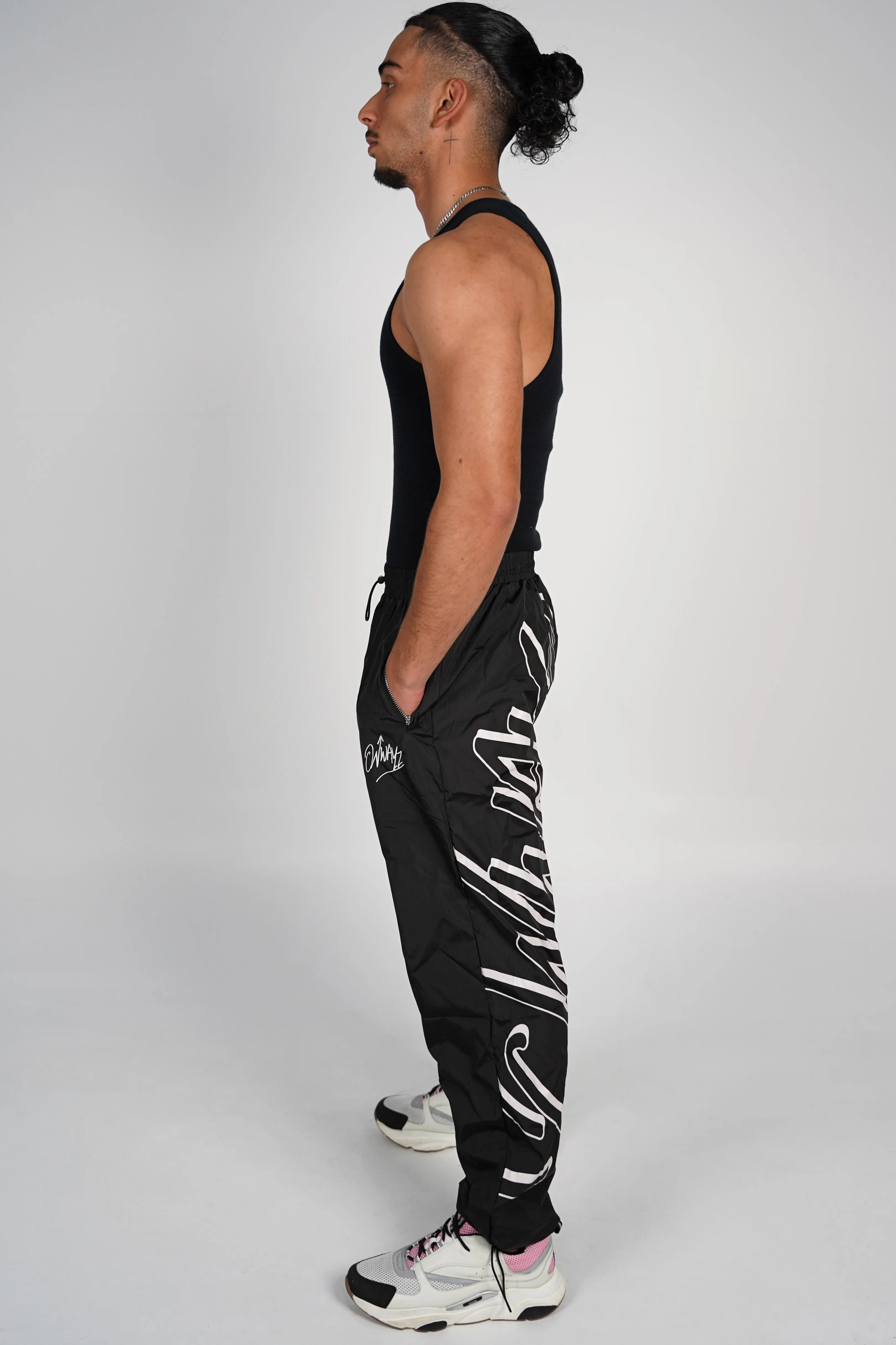 Graffiti Nylon Sweatpants