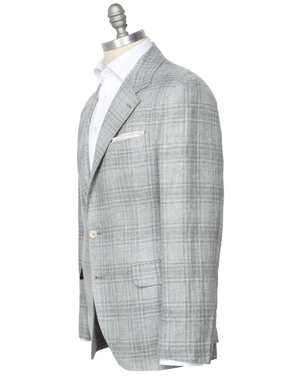Grey Tonal Plaid Sportcoat