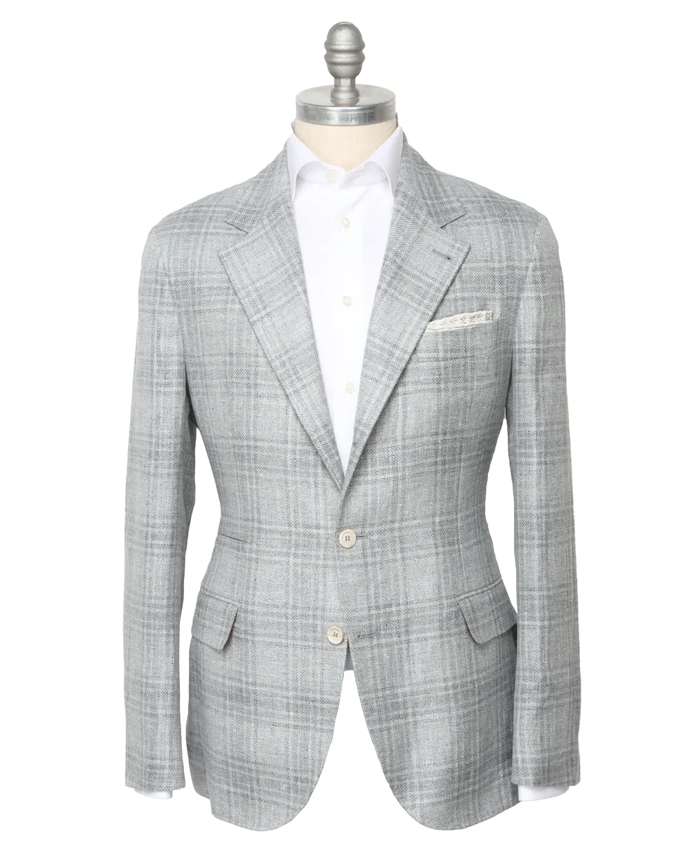 Grey Tonal Plaid Sportcoat