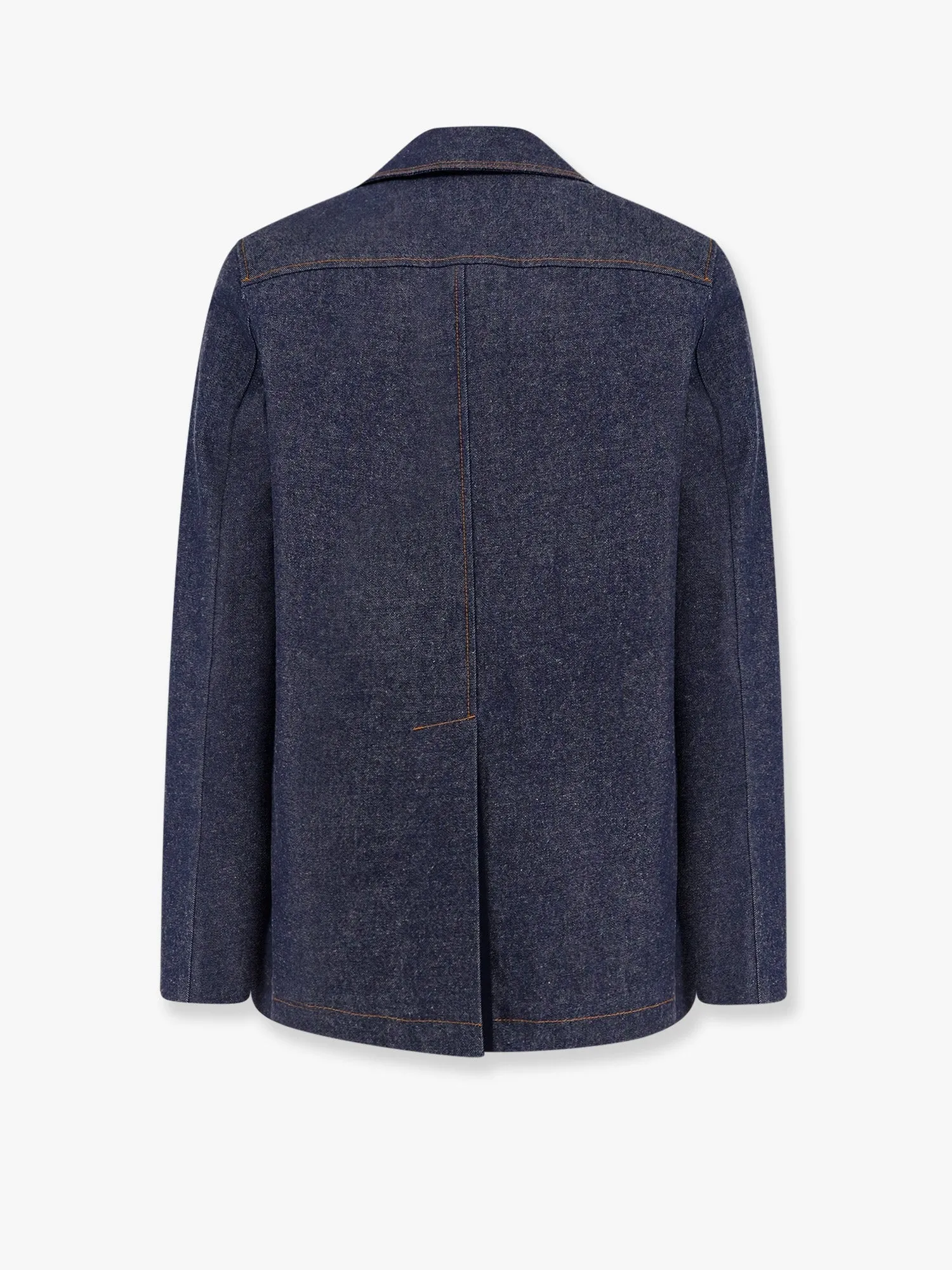 Gucci Denim Peacoat With Contrasting Stitching