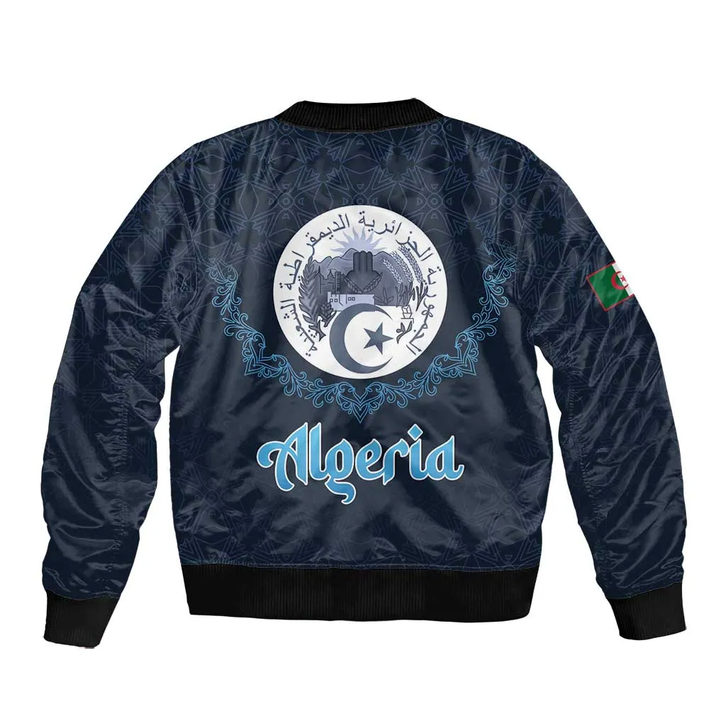 Happy Eid Al-Adha Bomber Jacket Algeria Mubarak LT15