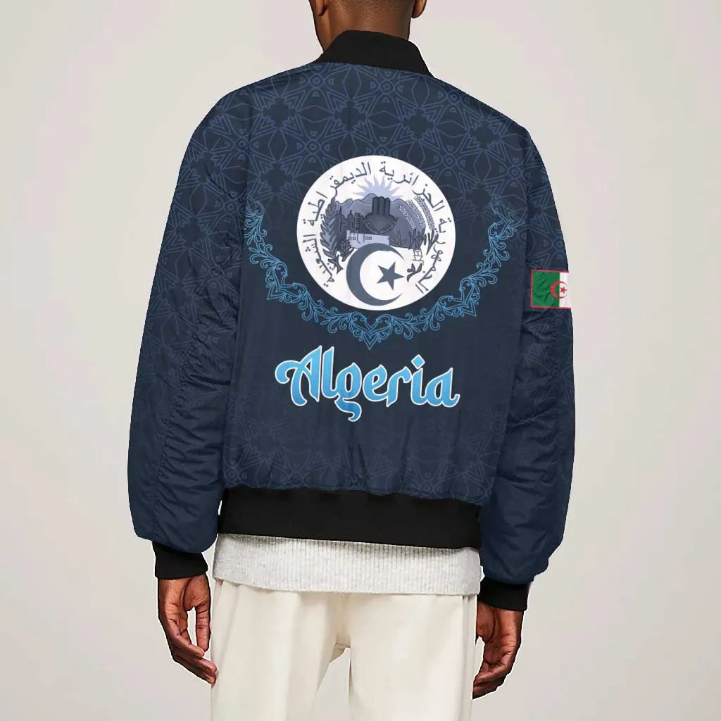 Happy Eid Al-Adha Bomber Jacket Algeria Mubarak LT15