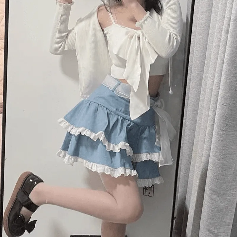 Harajuku Ruffles High Waist Skirt