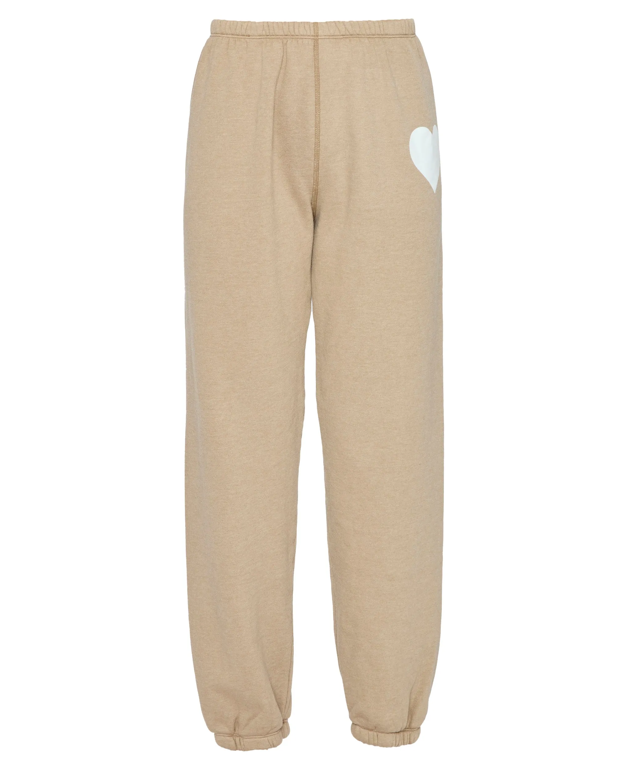 Heart Sweatpant in Latte