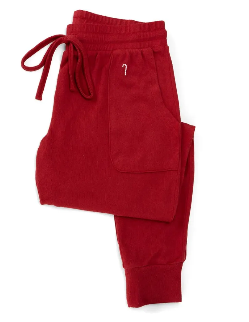 Hello Mello- Best Day Ever Holiday Pants, Red