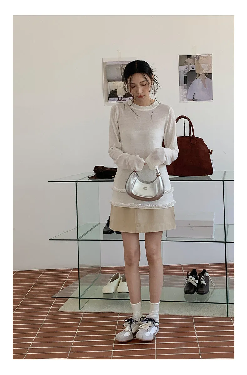 High waist A-line