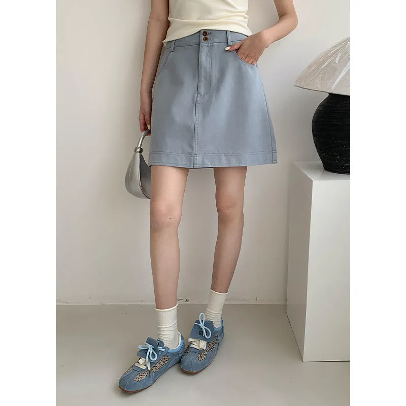 High waist A-line
