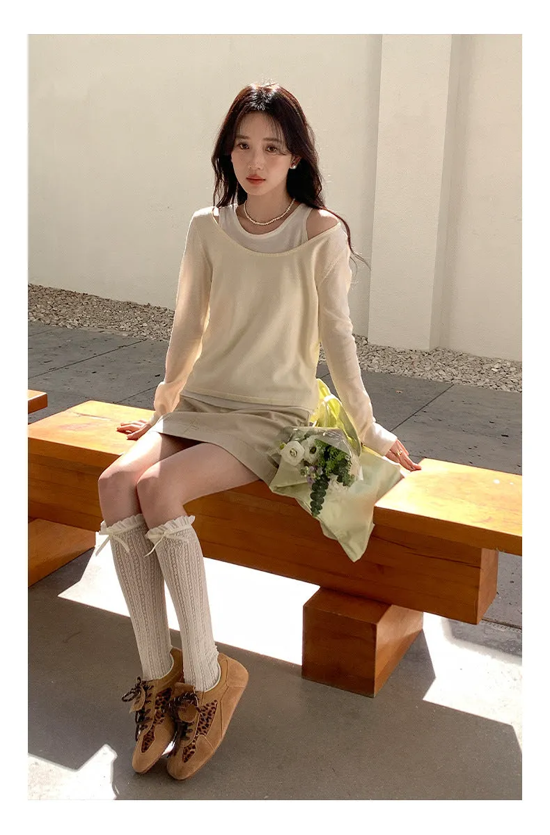 High waist A-line