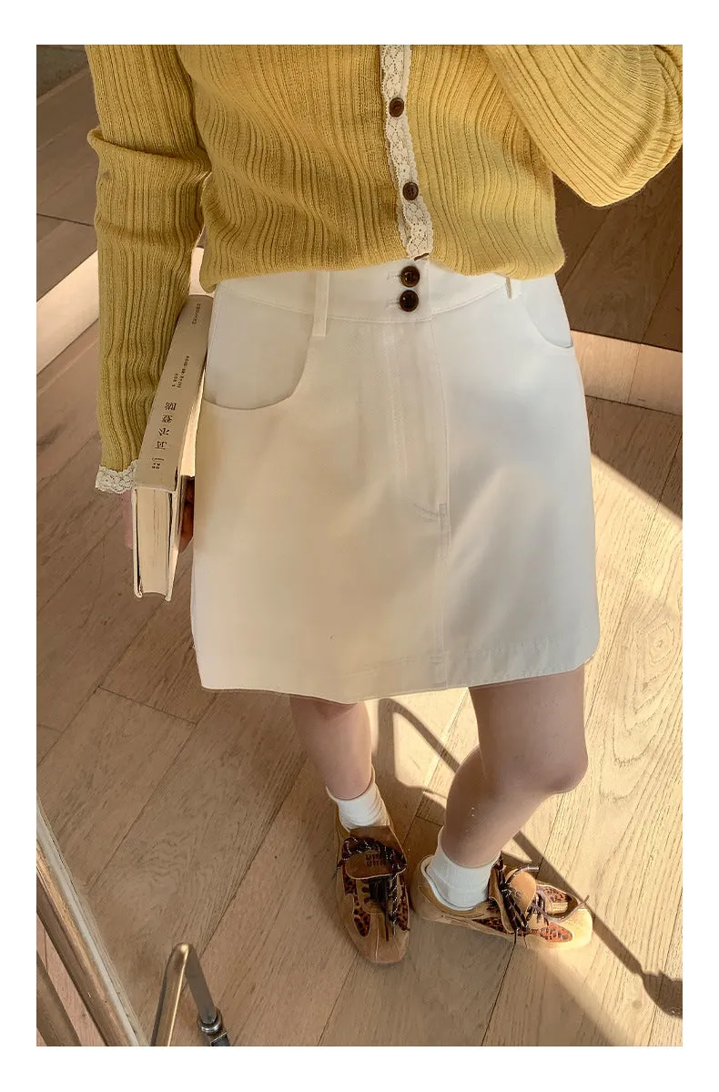 High waist A-line