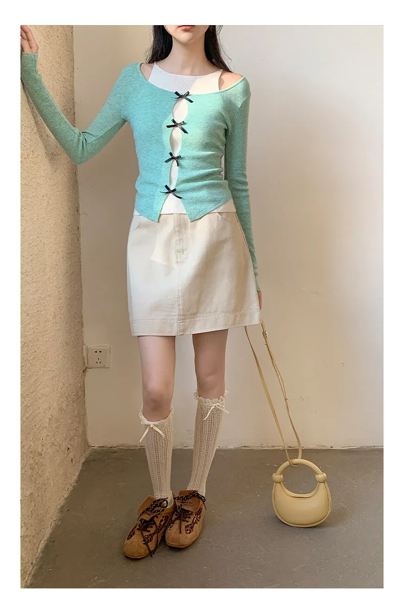 High waist A-line