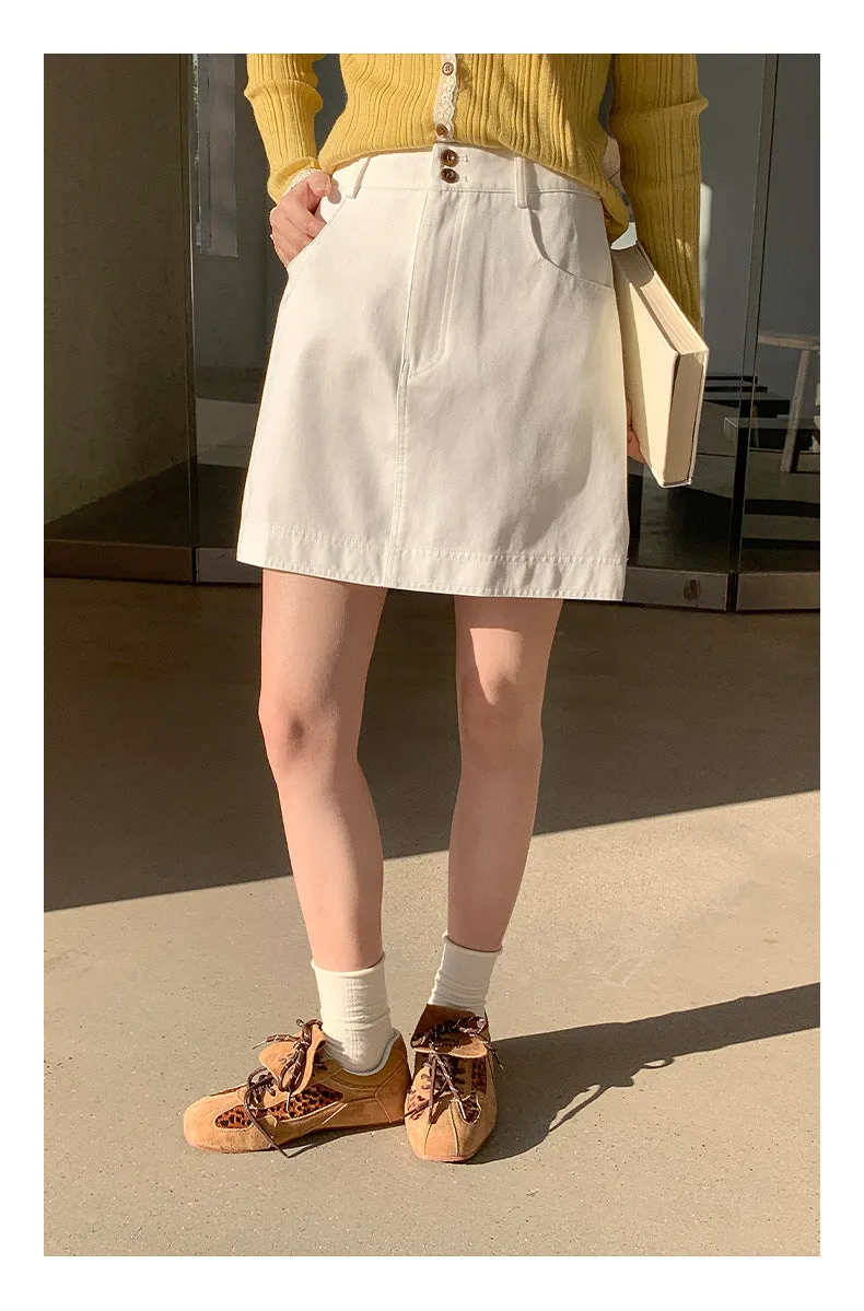 High waist A-line