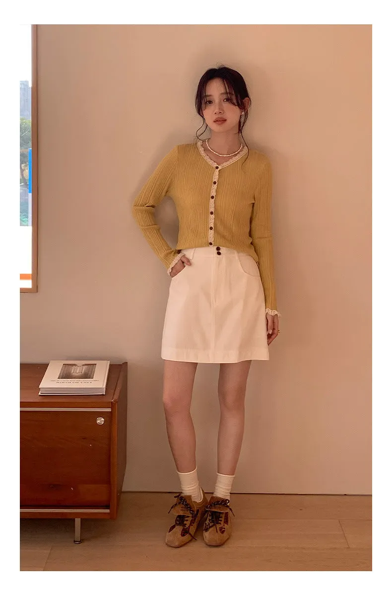 High waist A-line