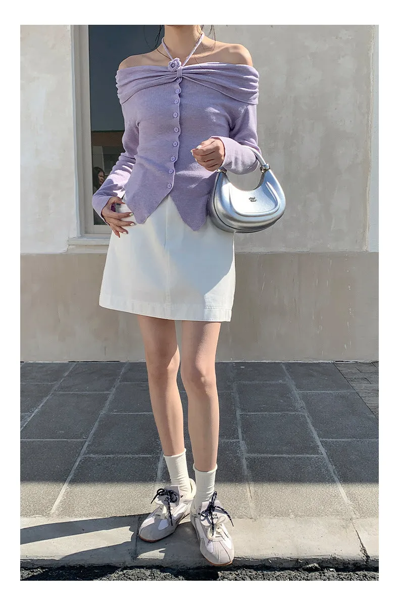 High waist A-line