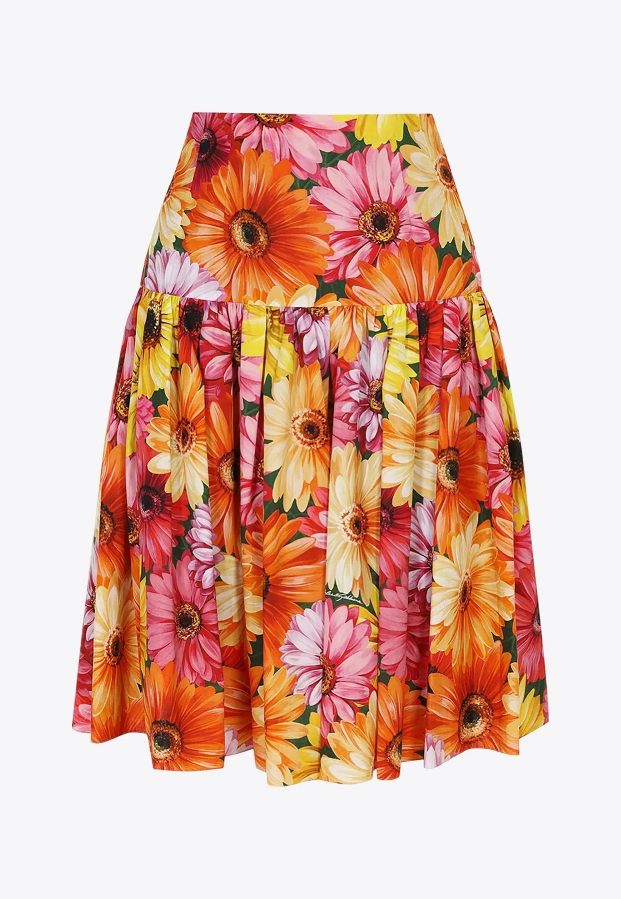 High-Waist Floral Mini Skirt