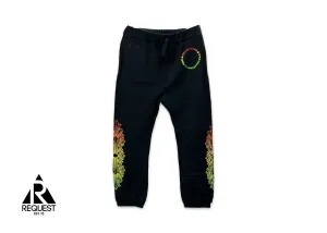 Hollywood Gradient Circle Sweatpants "Black"