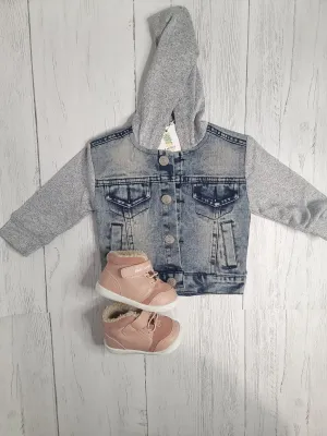 Hooded Denim Jacket